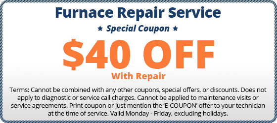 $40 off furnace repair coupon